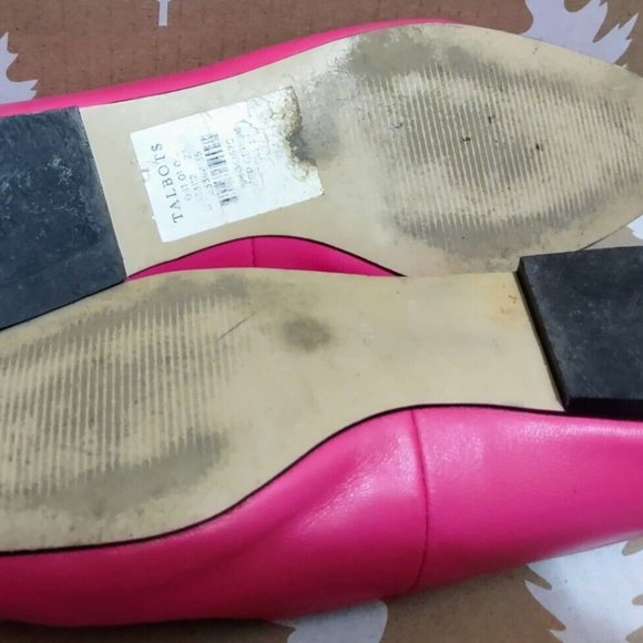 Talbots Pom Pom Ballet Flats "Stella" Leather Slip On Sz 7 ~ EUC - Picture 10 of 10